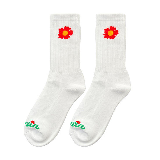 Flower Socks - White