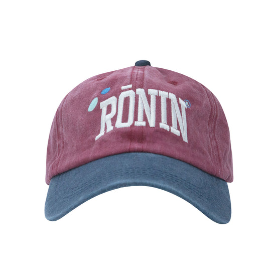 Load image into Gallery viewer, Stone Washed Arc Logo Cap - Ruby/Navy
