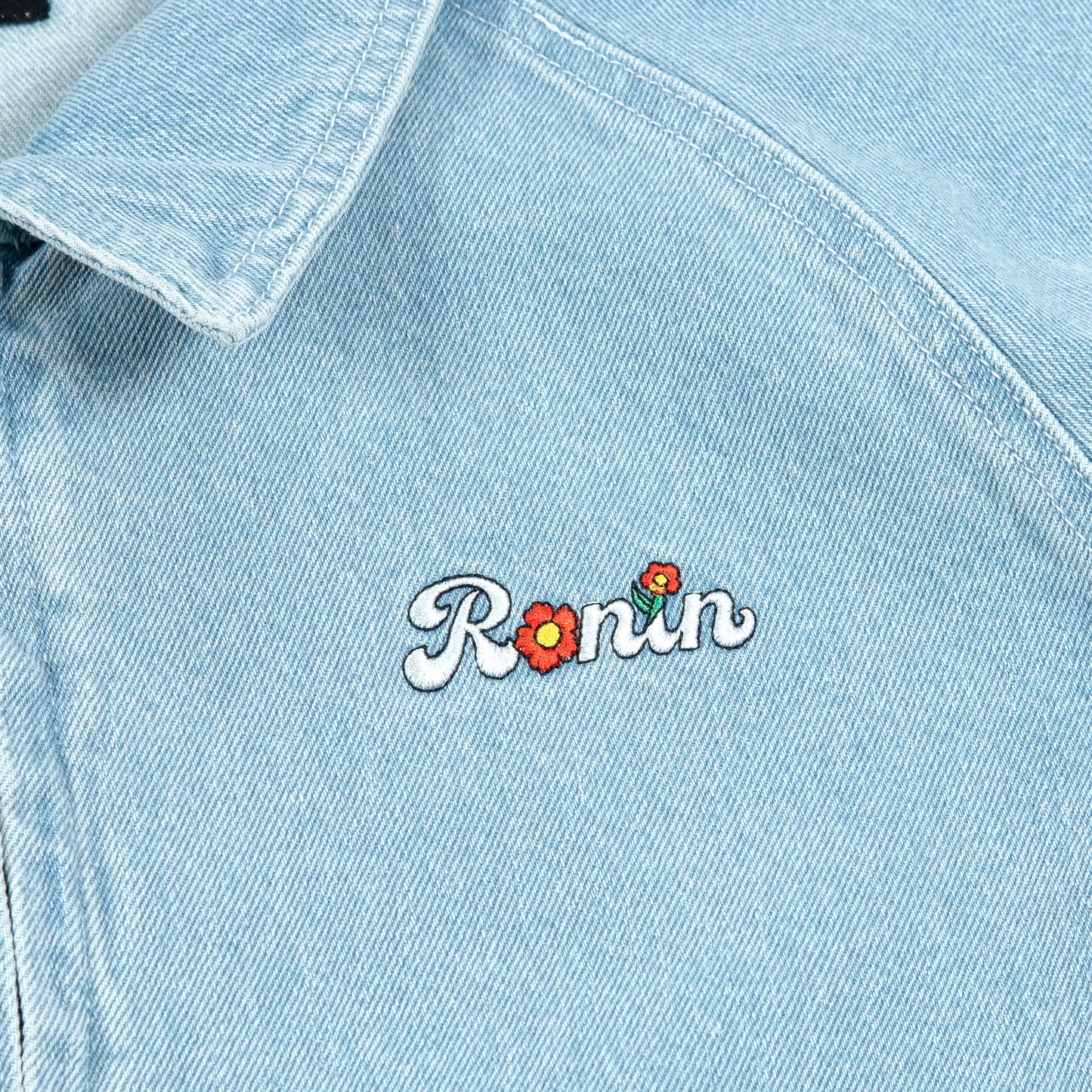 Load image into Gallery viewer, Flower Denim Jacket - Washed
