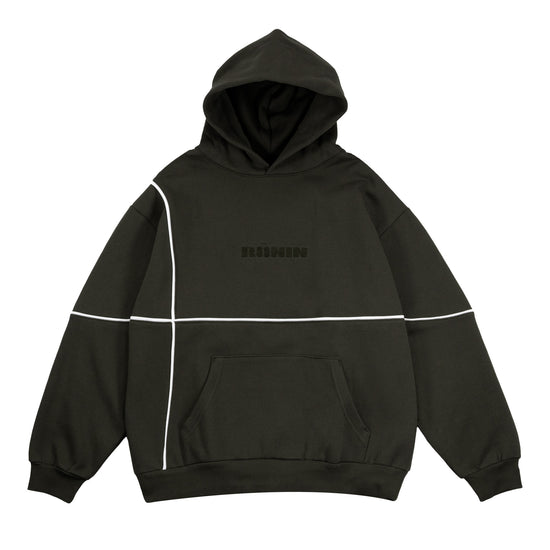 Load image into Gallery viewer, Piping Logo Hoodie - Dark Olive
