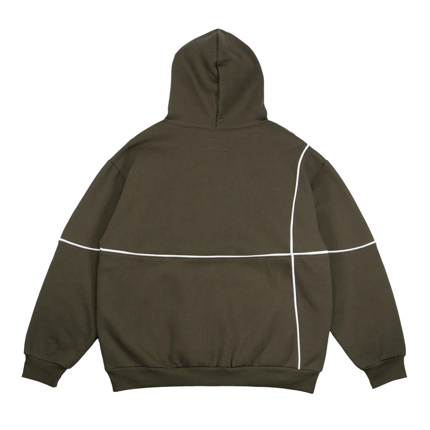 Piping Logo Hoodie - Olive
