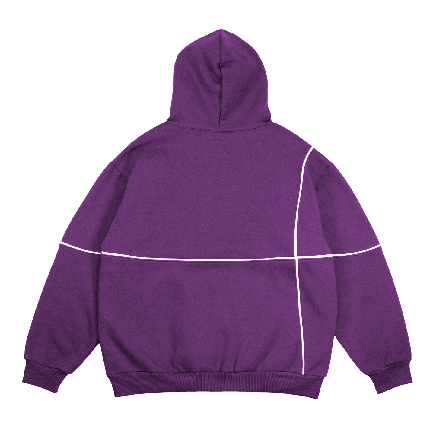 Piping Logo Hoodie - Purple