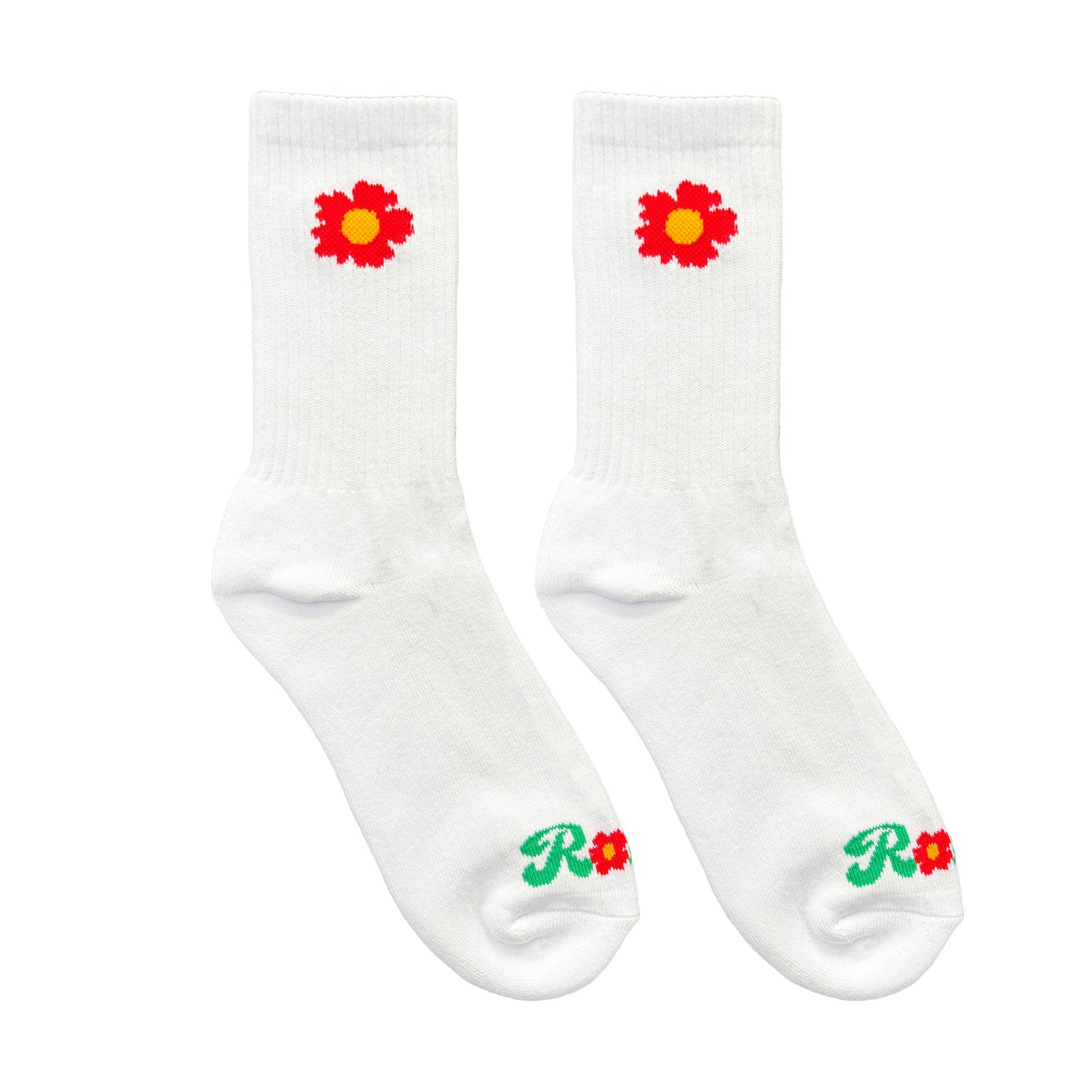 Flower Socks - White