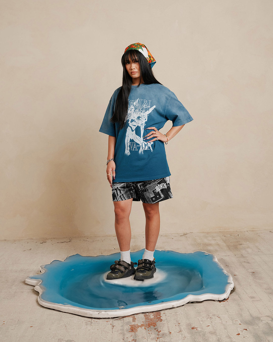 Load image into Gallery viewer, Test Type Sundyed Tee - Aqua
