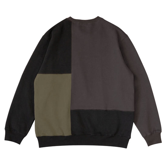 Load image into Gallery viewer, Panelled Crewneck - Cedar|Black|Mute Olive
