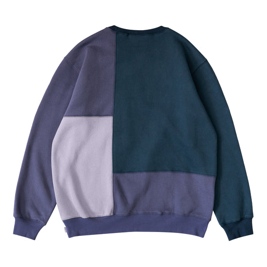 Load image into Gallery viewer, Panelled Crewneck - Peacock|Ultra Violet|Lavender

