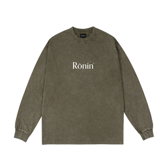 Mineral Classic Logo Long Sleeve Tee - Olive
