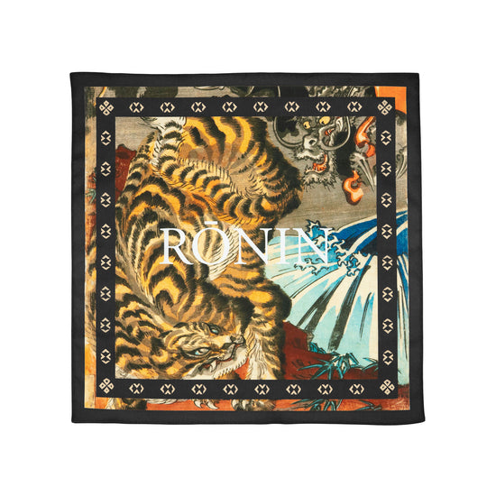 Load image into Gallery viewer, Tiger &amp;amp; Dragon Bandana - Black
