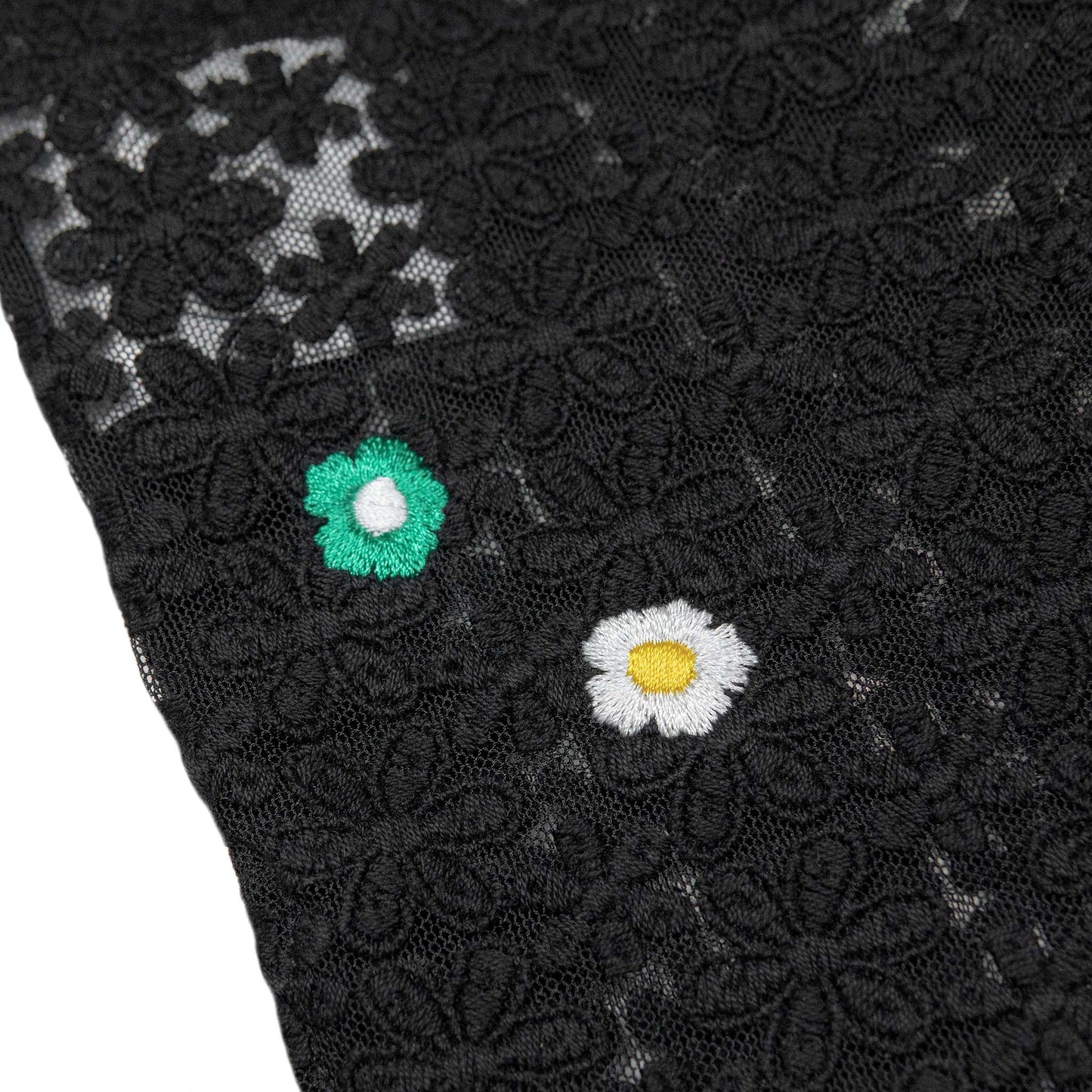 Flower Lace Shirt - Black