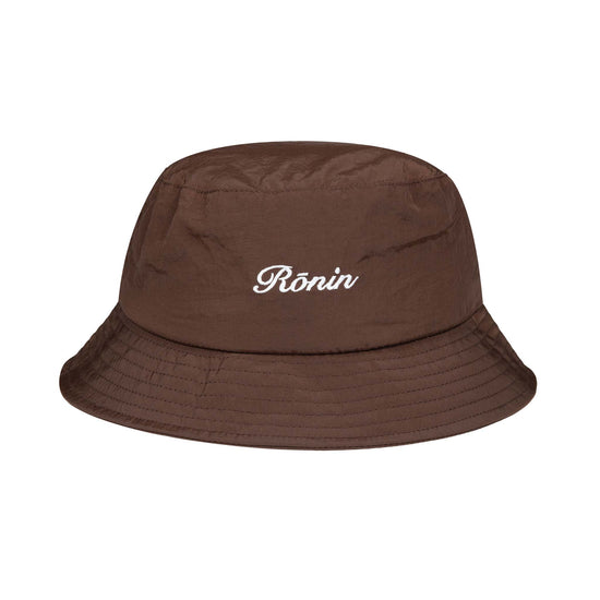 Load image into Gallery viewer, Crinkle Nylon Bucket Hat - Brown
