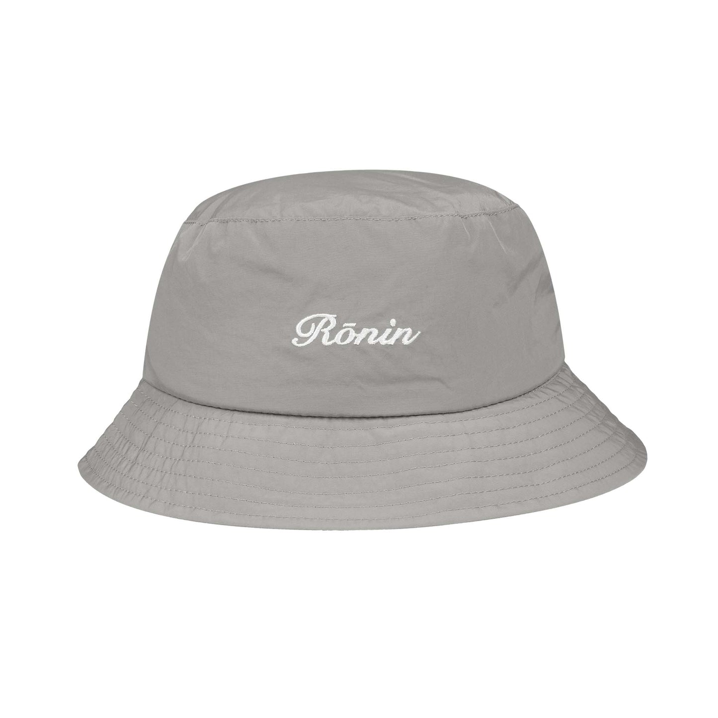 Crinkle Nylon Bucket Hat - Gray