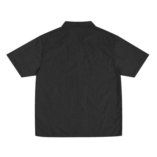 Crinkle Nylon Shirt - Black