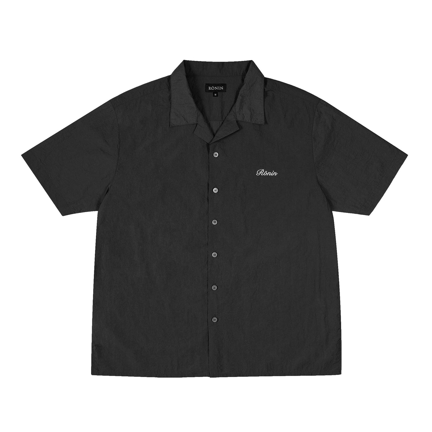 Crinkle Nylon Shirt - Black