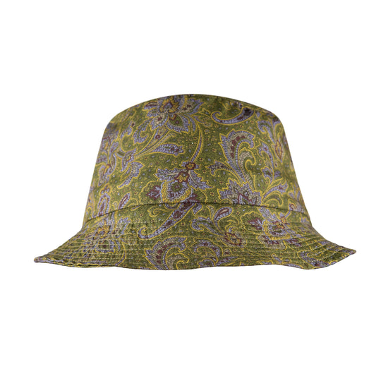 Paisley Bucket Hat - Moss