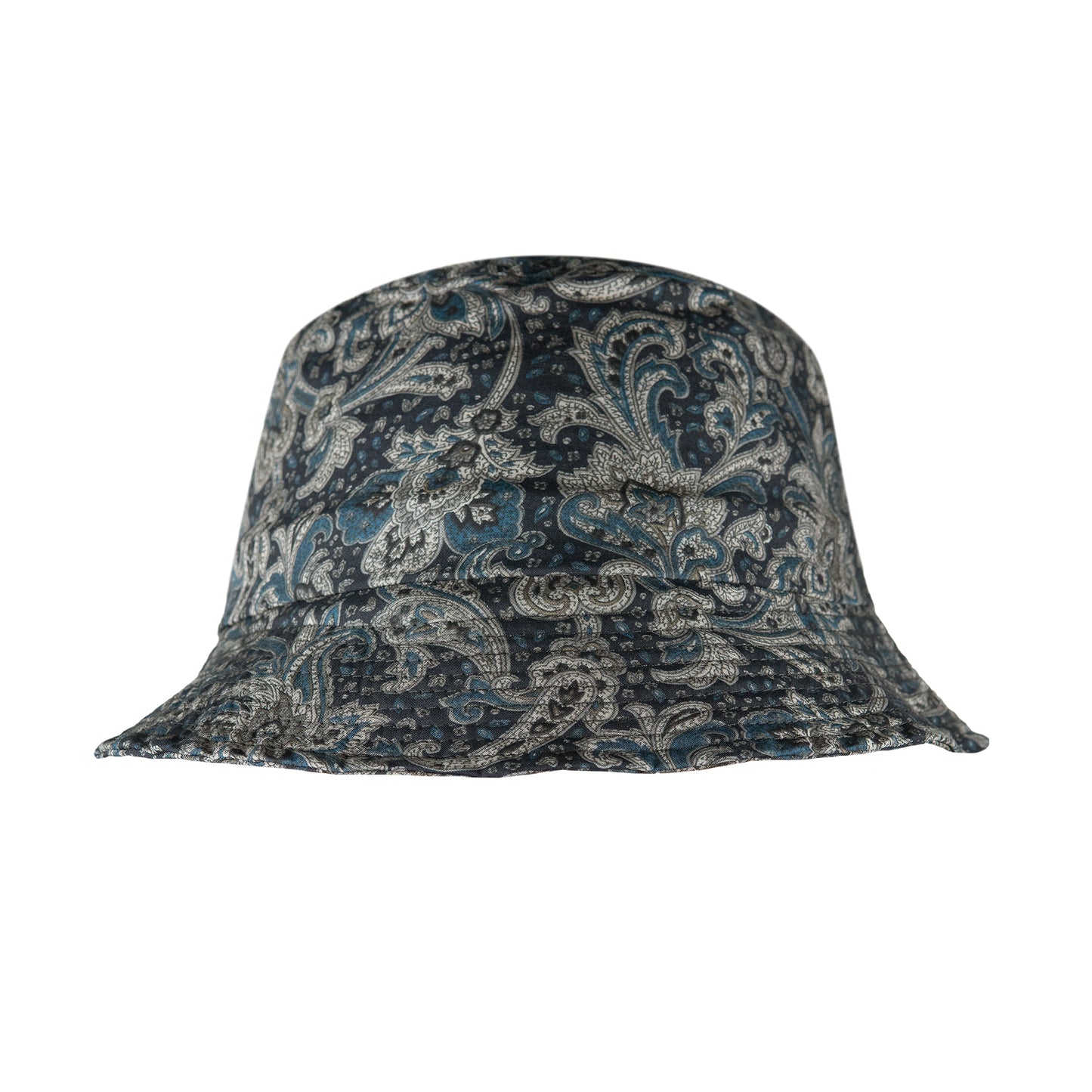 Paisley Bucket Hat - Navy