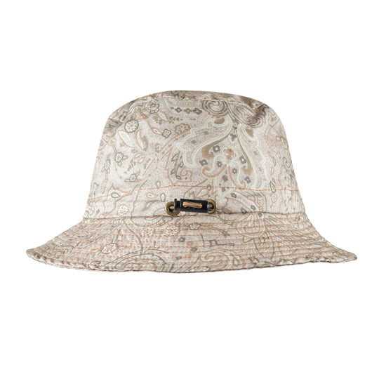 Load image into Gallery viewer, Paisley Bucket Hat - Taupe
