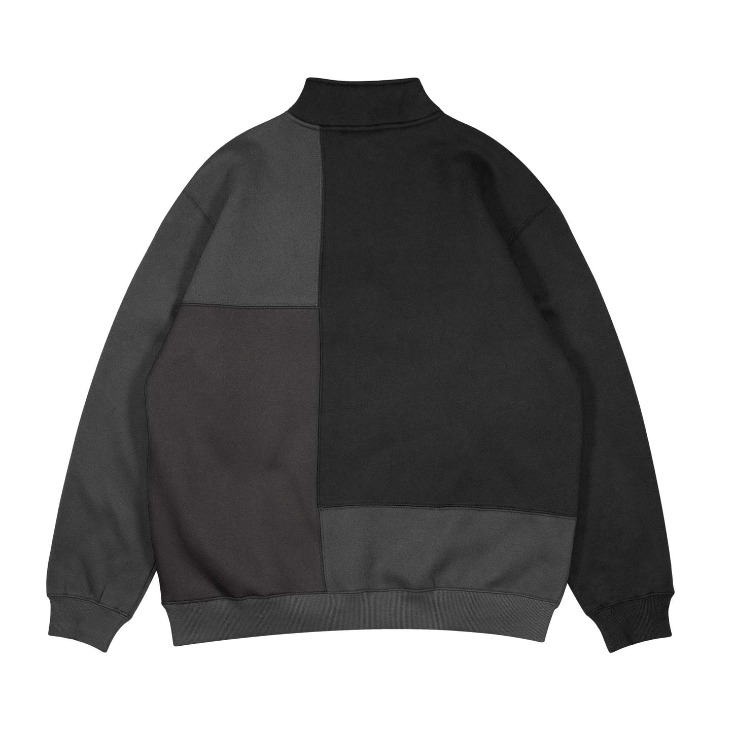 Paneled Quarterzip - Black|Gray|Charcoal