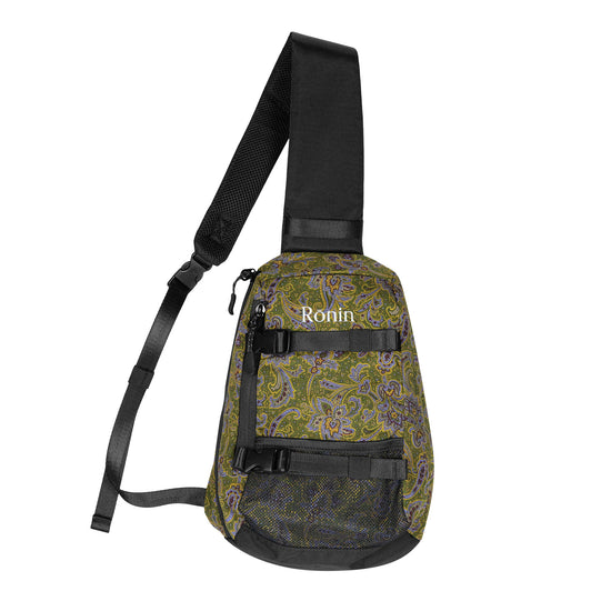 Load image into Gallery viewer, Sling Bag - Green Paisley
