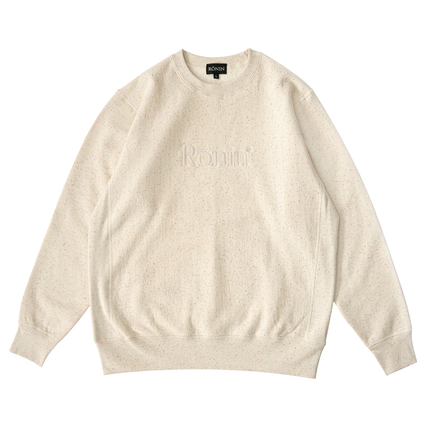 Load image into Gallery viewer, Tonal Speckle Classic Logo Crewneck - Oat
